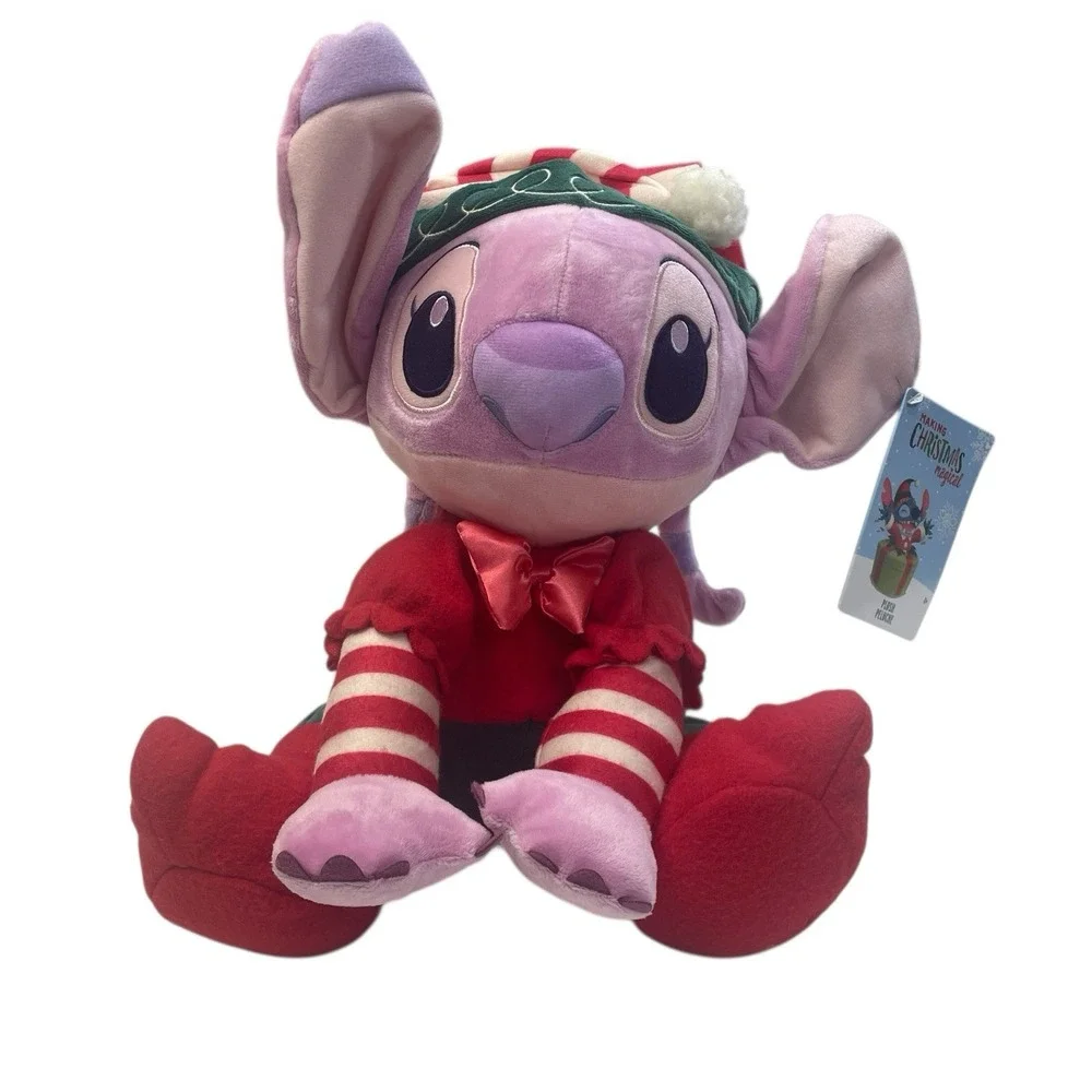 Disney Angel Plush NWT Christmas‎ Elf Outfit Lilo & Stitch Sharing Christmas